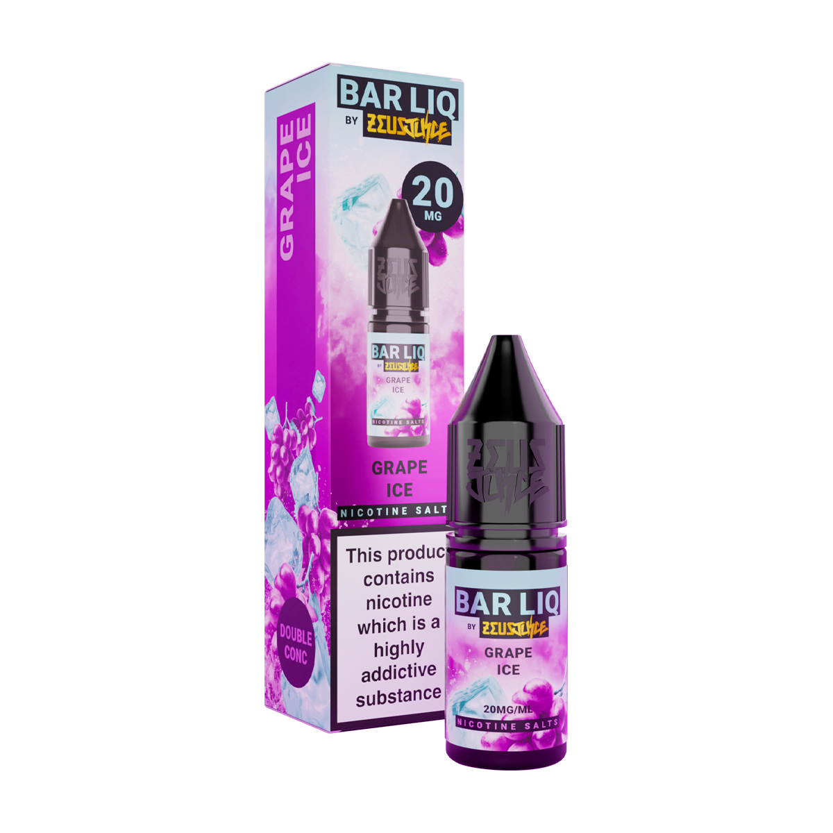 Grape Ice Zeus Juice Bar Liq Nic Salt