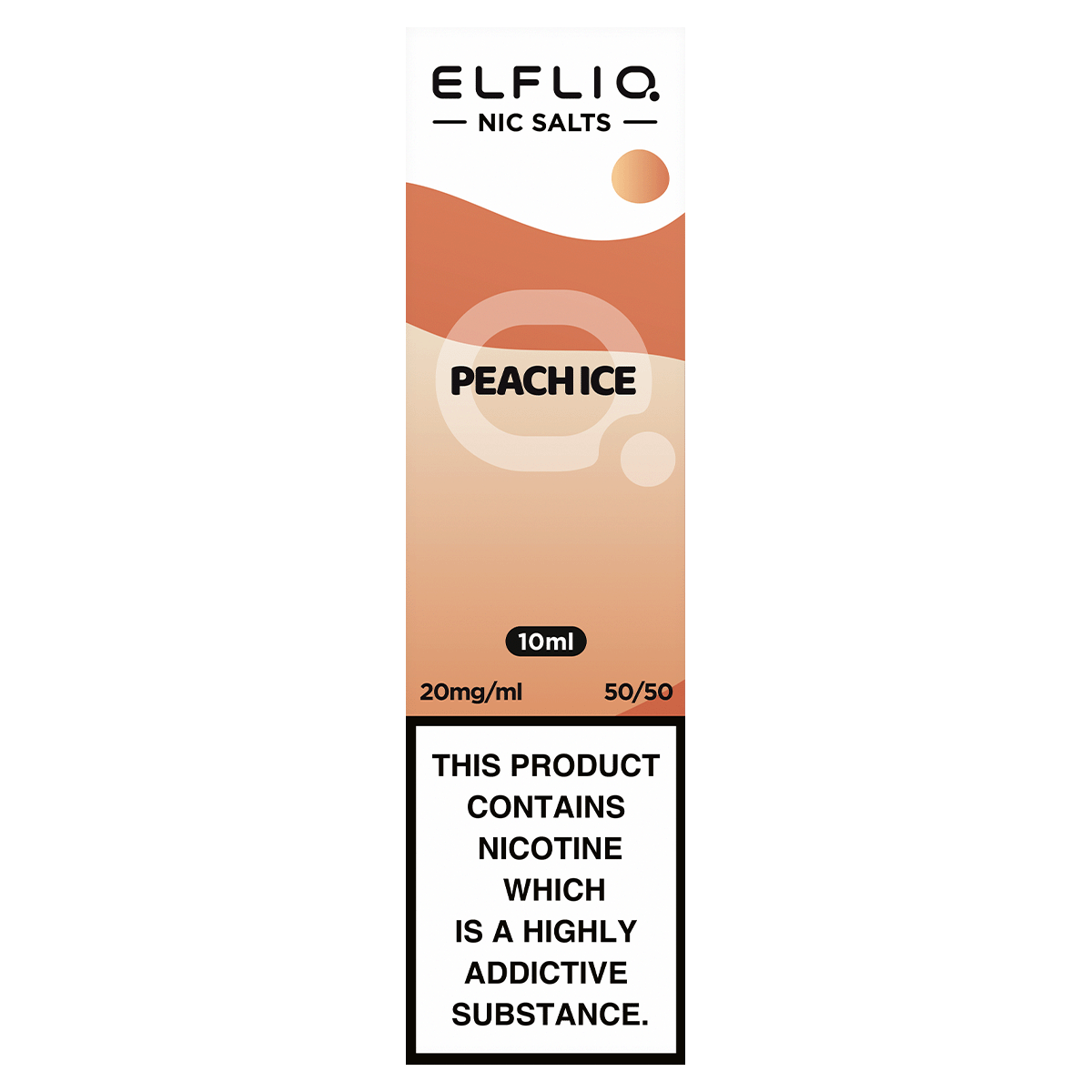 Peach Ice Elfliq Nic Salt by Elfbar - 10ml