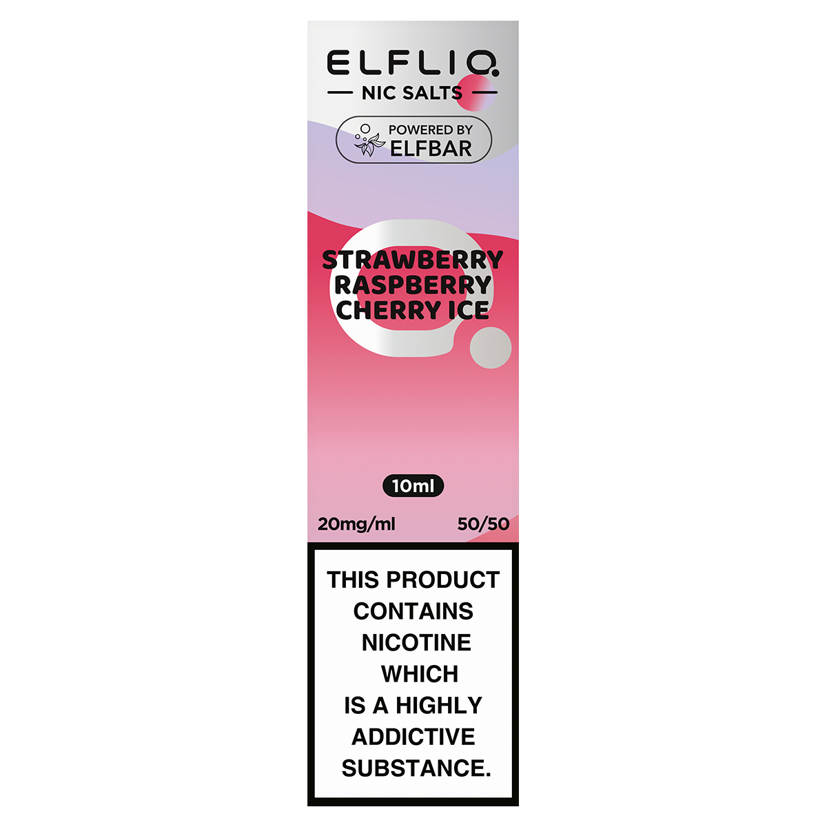 Strawberry Raspberry Cherry lce Elfliq Nic Salt by Elfbar - 10ml