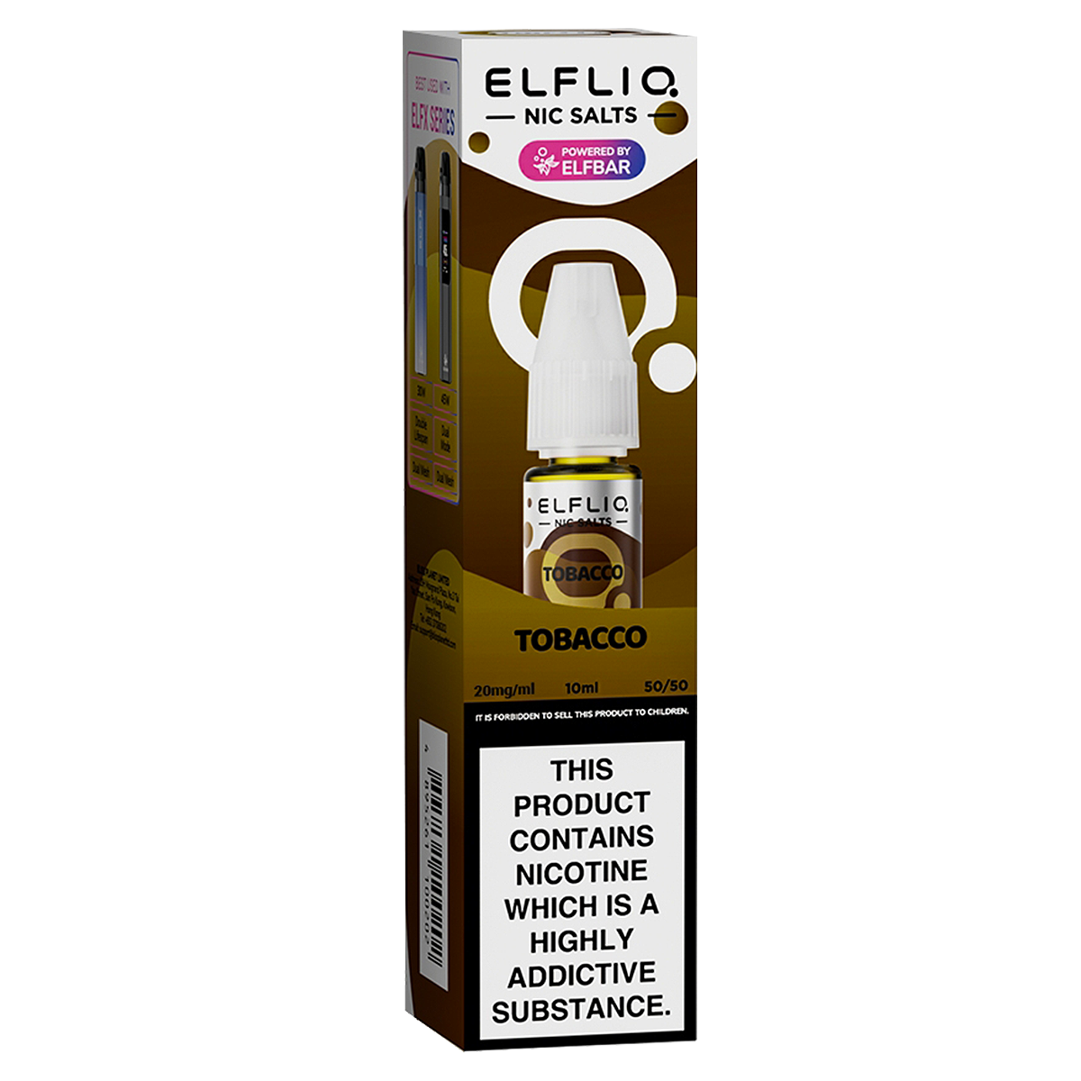 Tobacco Elfliq Nic Salt by Elfbar - 10ml