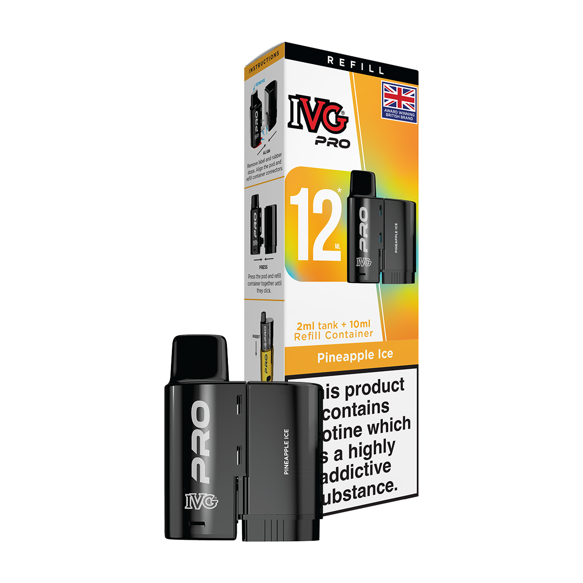 Pineapple Ice IVG Pro 12 Refill Pack