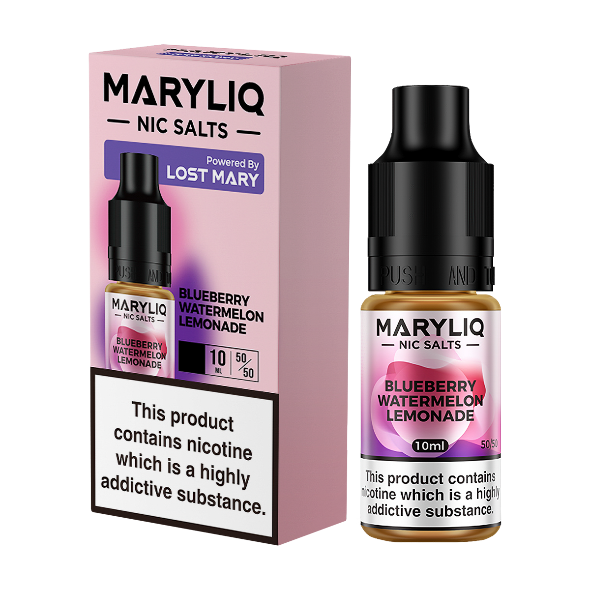 Blueberry Watermelon Lemonade Maryliq Nic Salt by Lost Mary
