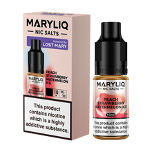 Peach Strawberry Watermelon Ice Maryliq Nic Salt by Lost Mary