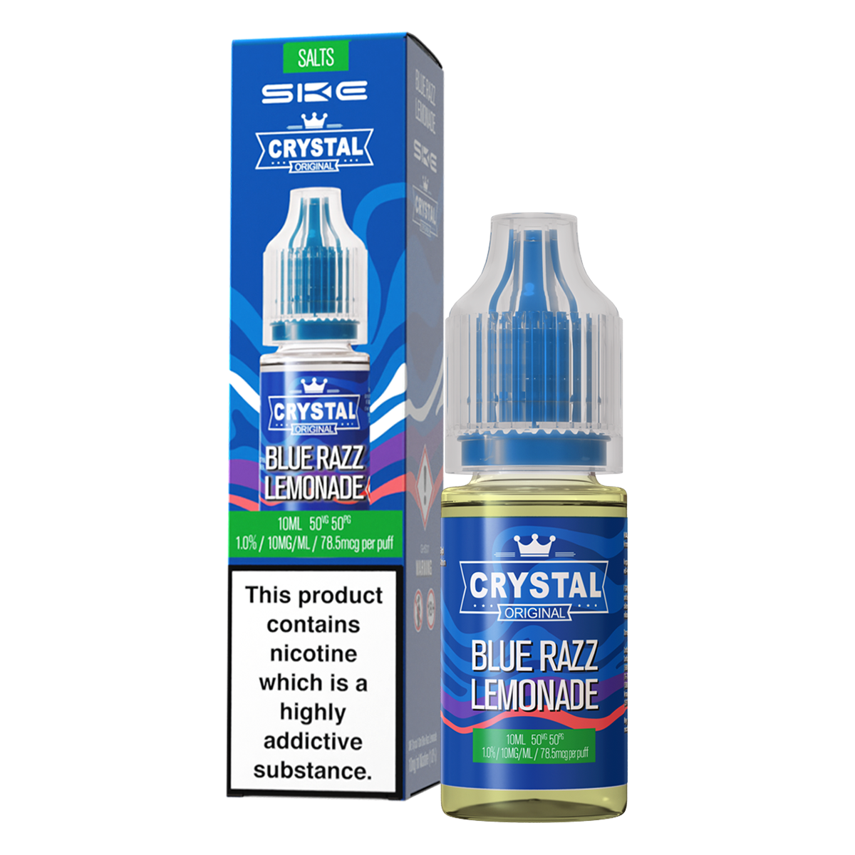 Blue Razz Lemonade Nic Salt by SKE Crystal 10ml
