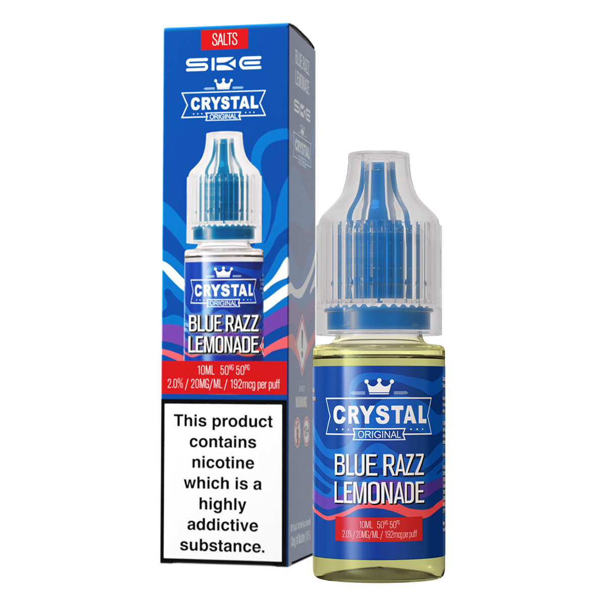 Blue Razz Lemonade Nic Salt by SKE Crystal 10ml