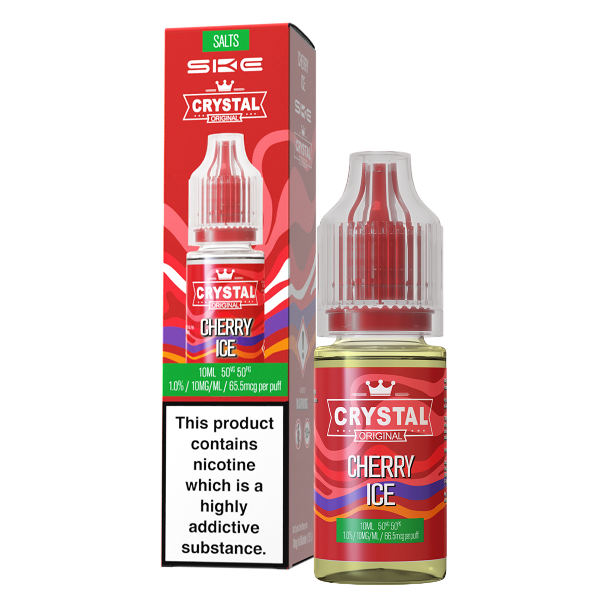 Cherry Ice Nic Salt by SKE Crystal 10ml