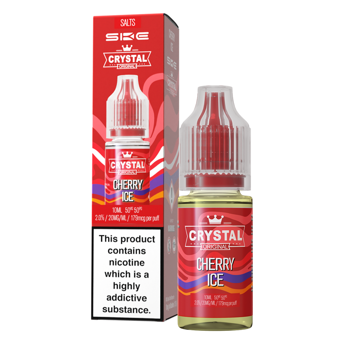 Cherry Ice Nic Salt by SKE Crystal 10ml