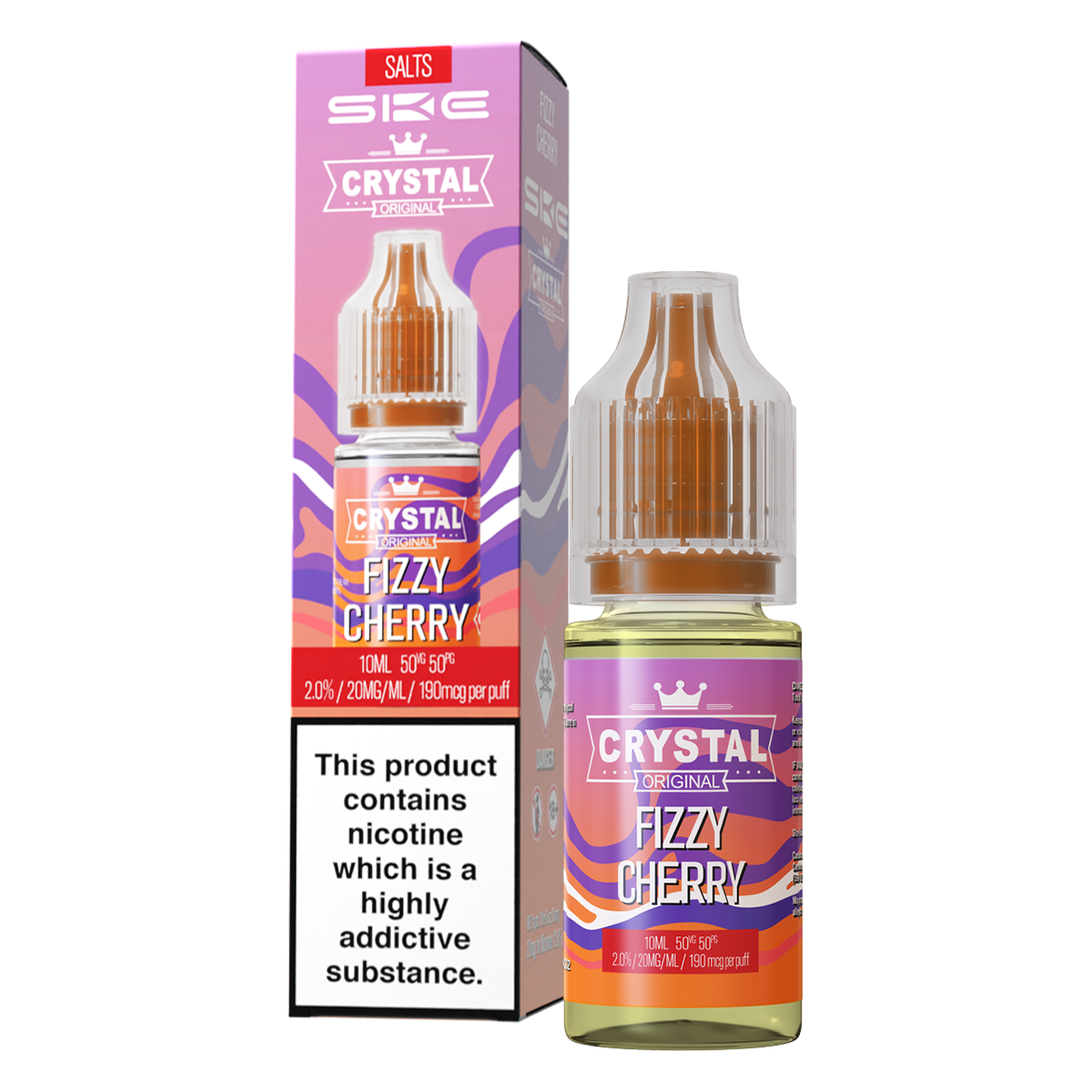 Fizzy Cherry Nic Salt by SKE Crystal 10ml