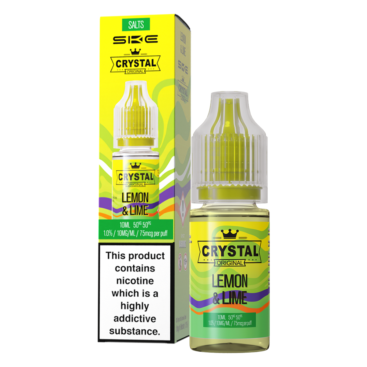 Lemon & Lime Nic Salt by SKE Crystal 10ml