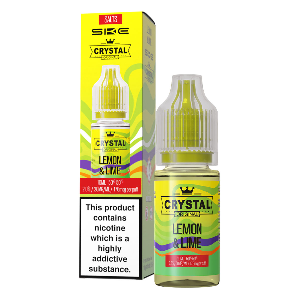 Lemon & Lime Nic Salt by SKE Crystal 10ml