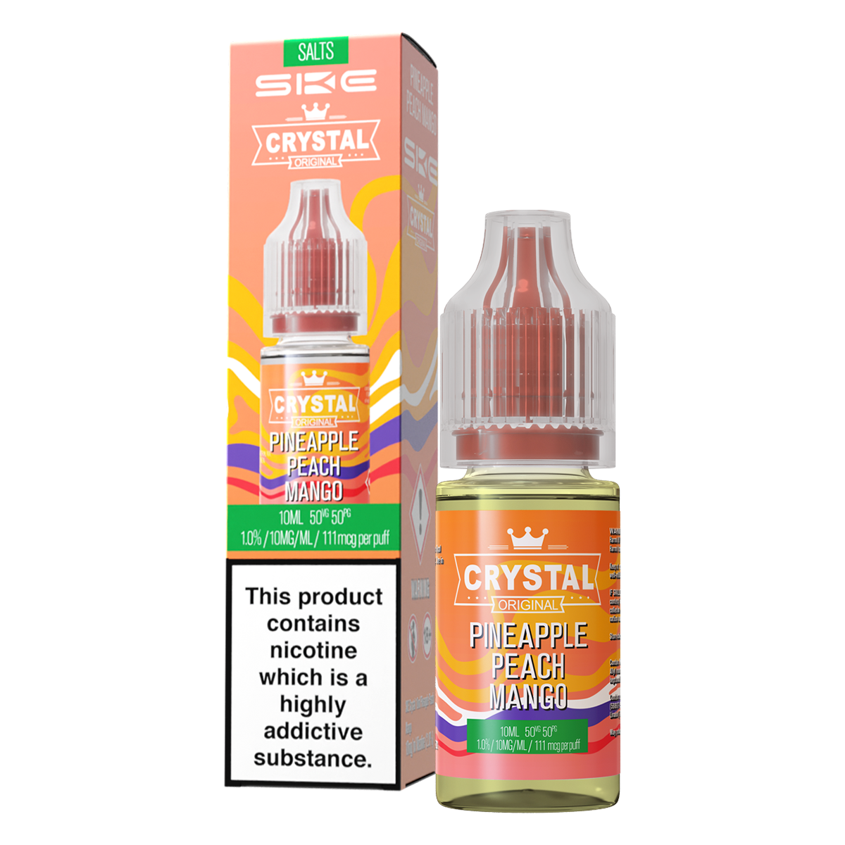 Pineapple Peach Mango Nic Salt by SKE Crystal 10ml