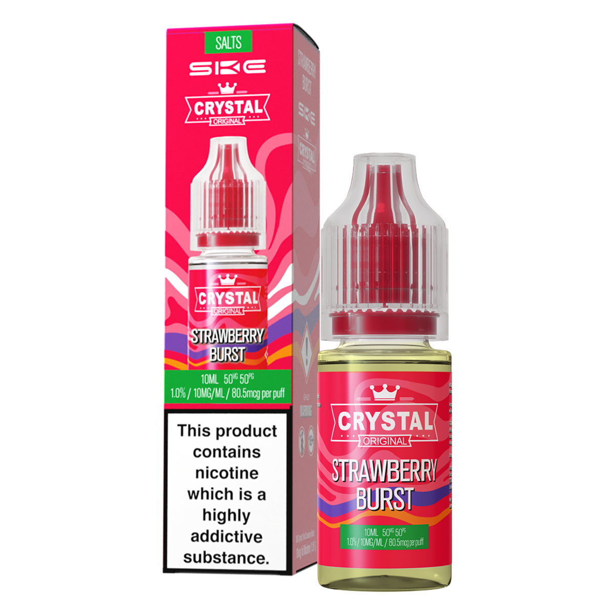 Strawberry Burst Nic Salt by SKE Crystal 10ml
