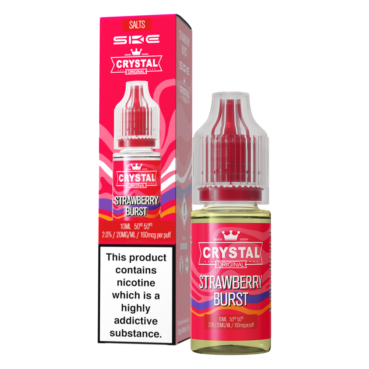 Strawberry Burst Nic Salt by SKE Crystal 10ml