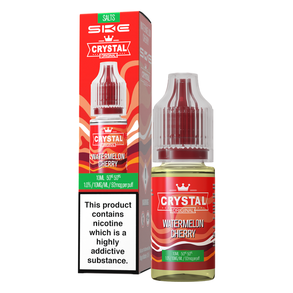 Watermelon Cherry Nic Salt by SKE Crystal 10ml