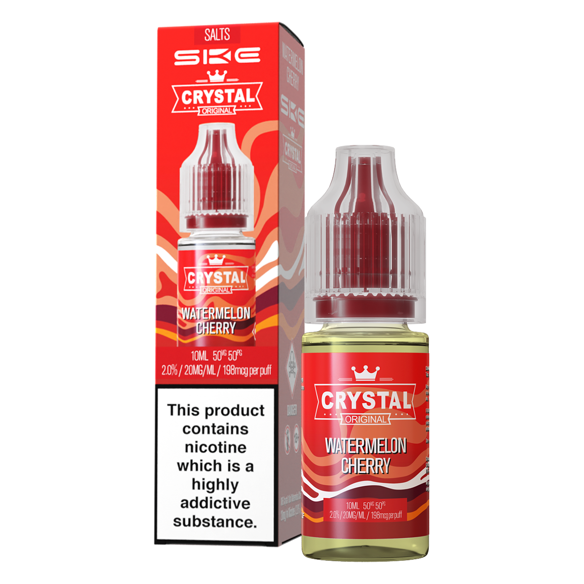 Watermelon Cherry Nic Salt by SKE Crystal 10ml