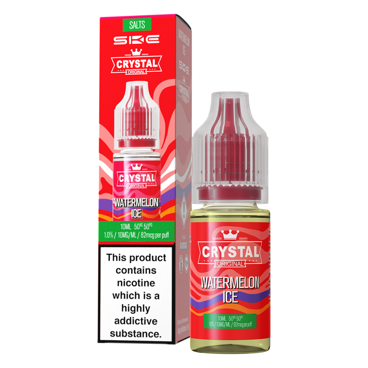 Watermelon Ice Nic Salt by SKE Crystal 10ml