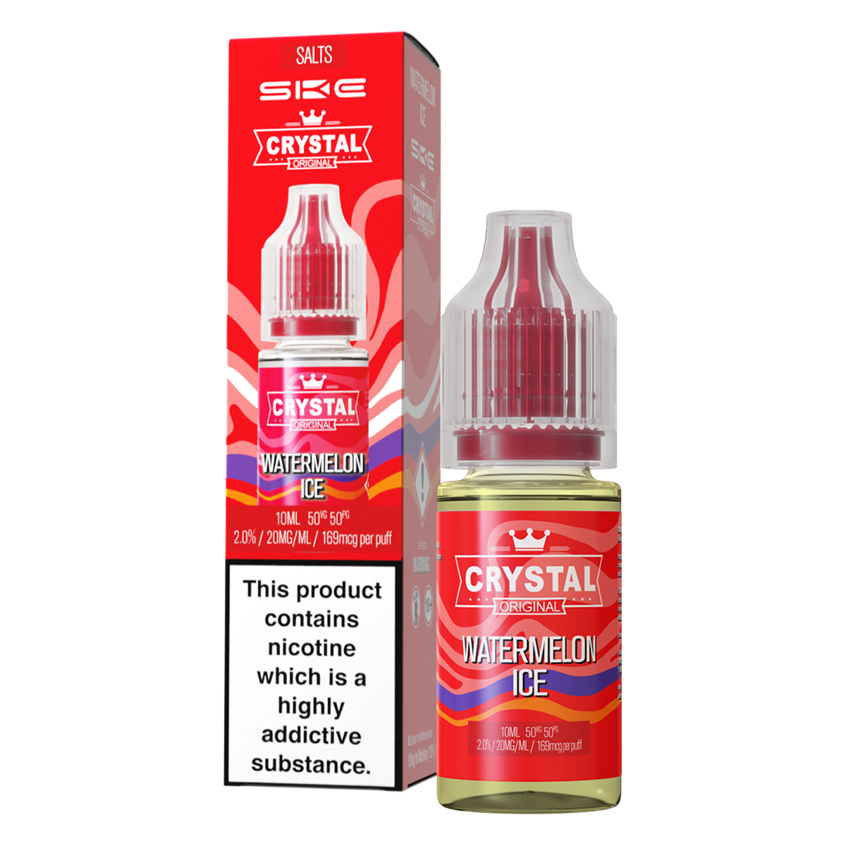 Watermelon Ice Nic Salt by SKE Crystal 10ml