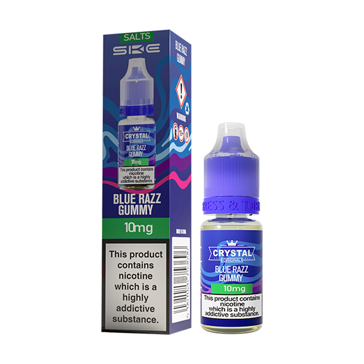 Blue Razz Gummy Nic Salt by SKE Crystal