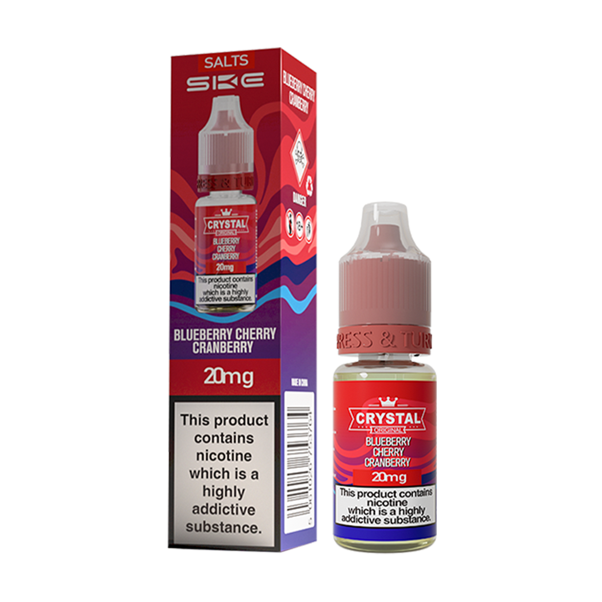 Blueberry Cherry Cranberry Nic Salt by SKE Crystal