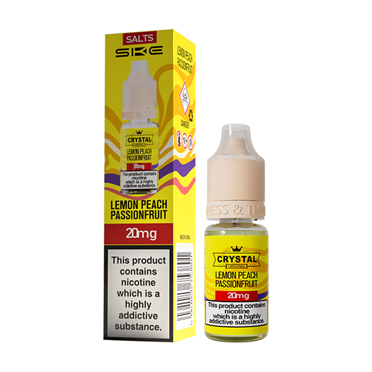 Lemon Peach Passionfruit Nic Salt by SKE Crystal