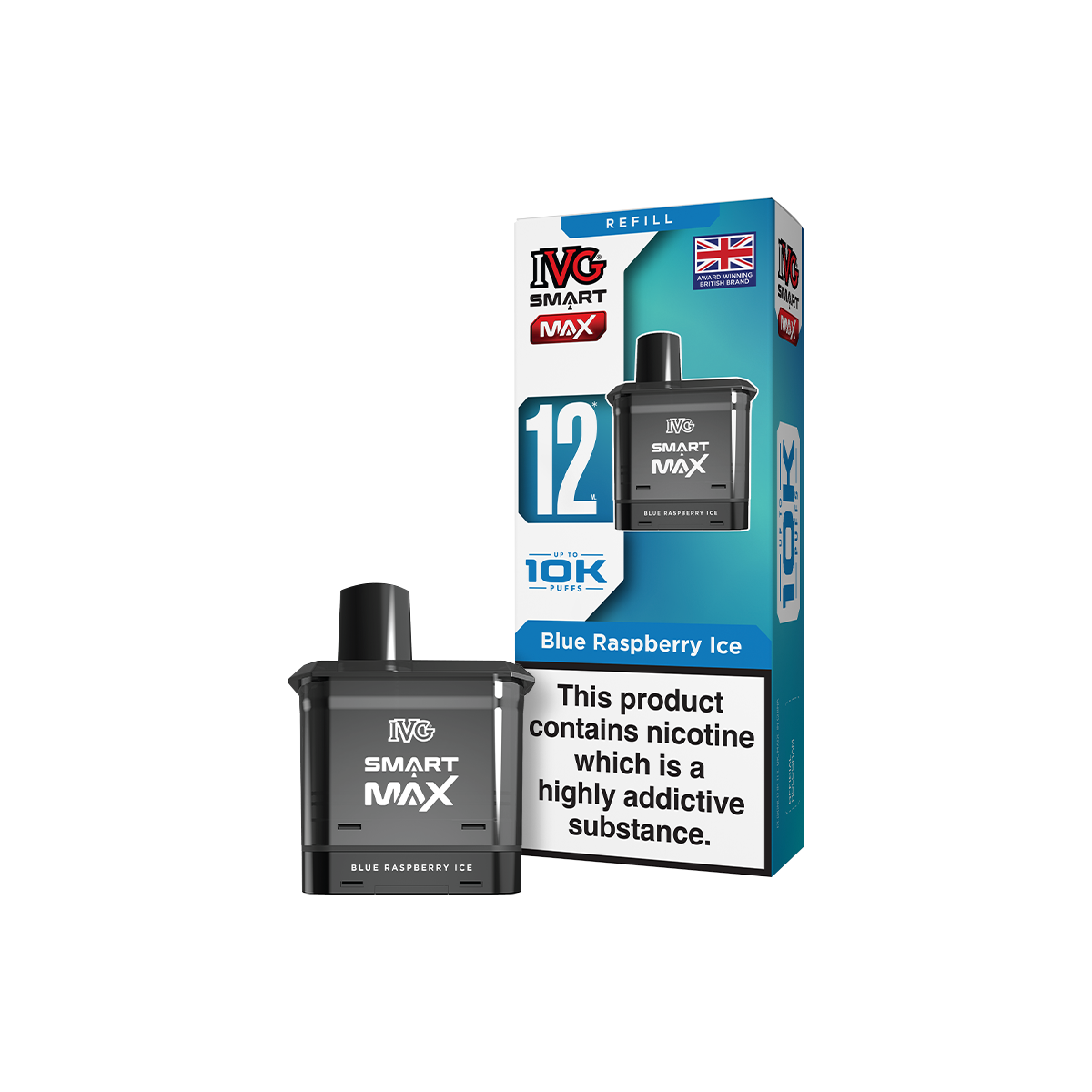 Blue Raspberry Ice IVG Smart Max Refill Pack