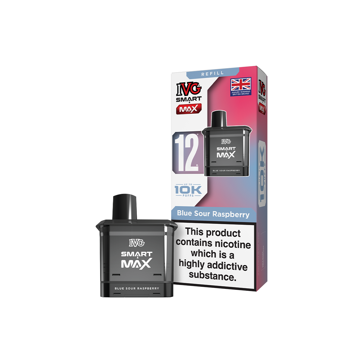 Blue Sour Raspberry IVG Smart Max Refill Pack